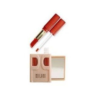 MILANI   PRETTY PAIR   EXPERTLY MATCHED LIPSTICK & LIPGLOSS WITH SLIDING MIRROR   TWO BEAUTIFUL #805  Beauty