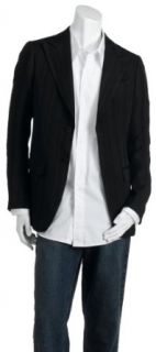 Armani Men's Two Button Blazer, Black, Size 48 at  Mens Clothing store Blazers And Sports Jackets