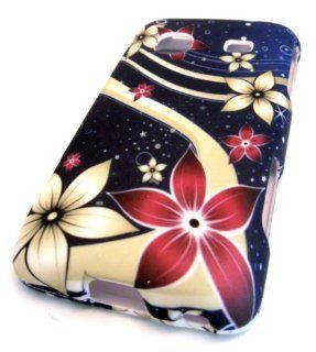 Samsung Galaxy M828c Precedent Straight Talk Underwater Flower Japanese Tattoo Wave HARD Design Skin Cover Case Protector Cell Phones & Accessories