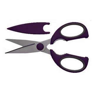 Kitchen Craft Colourworks Scissors   Soft grip   Purple Cutlery Shears Kitchen & Dining