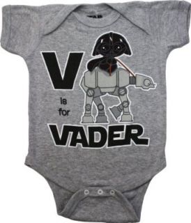Star Wars V is for Vader Infant Bodysuit Movie And Tv Fan T Shirts Clothing
