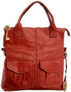 Fossil Modern Cargo Convertible Tote, Apple, one size Tote Handbags Shoes