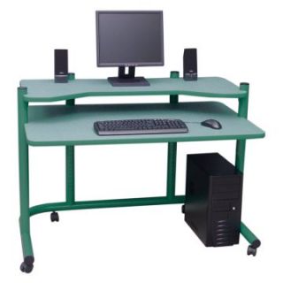 Calico Designs 48 in. Computer Workstation   Green   Computer Desks