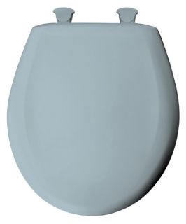 Bemis B200SLOWT344 Round Closed Front Slow Close Lift Off Toilet Seat in Heron Blue   Toilet Seats