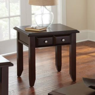 Steve Silver Murphy Square Espresso Wood End Table   End Tables