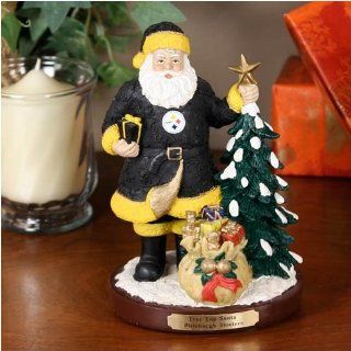 Pittsburgh Steelers Tree Top Santa Figurine  Sports Stadium Seats And Cushions  Sports & Outdoors