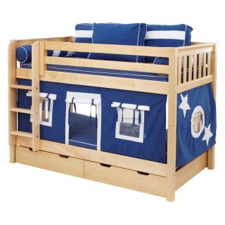 Hot Shot Boy Twin over Twin Tent Bunk Bed   Trundle Beds