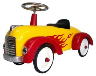 Speedster Car Riding Push Toy   Yellow   Pedal & Push Riding Toys