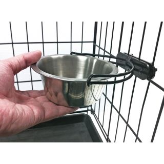 Precision Pets Universal Clip On Stainless Pet Bowl   Dog Bowls