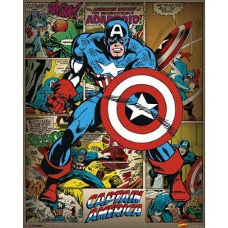 LAMINATED Marvel Comics   Captain America (Retro) Poster   16x20   Prints