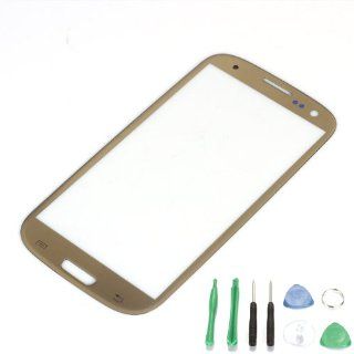 Replacement Glass for Samsung Galaxy S3 i9300   Free TOOLS Plating Gold Cell Phones & Accessories