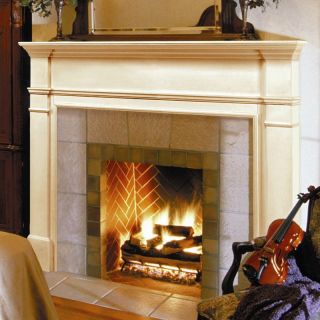 Pearl Mantels Windsor Wood Fireplace Mantel Surround   Fireplace Surrounds