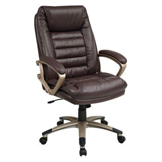 Office Star Eco Leather Chair with Locking Tilt Control   Desk Chairs