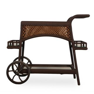 Lloyd Flanders Grand Traverse All Weather Wicker Serving Cart   Outdoor Serving Carts