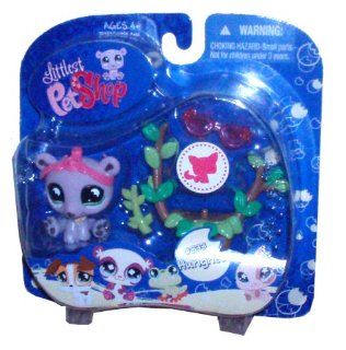 Littlest Pet Shop Assortment 'B' Series 2 Collectible Figure Bear with Leaf Chair Toys & Games