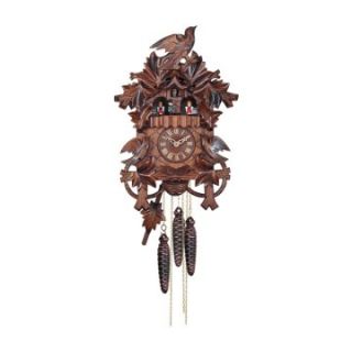 River City Clocks MD483 14 Hand carved Birds with Leaves & Nest Musical Cuckoo Clock   Cuckoo Clocks