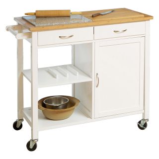 Best Selling Home Decor Duel Top Kitchen Island   Kitchen Islands and Carts