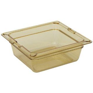 Carlisle 10500 813 Amber 2 1/2 Inch TopNotch Food Pan Banded Packs (Case of 2)