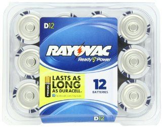 Rayovac Alkaline D Batteries, 12 Pack Health & Personal Care