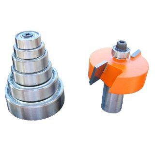 CMT 835.501.11 Variable Depth From 1/8 Inch to 1/2 Inch, 1/2 Inch Cutting Height, 1/2 Inch Shank Rabbeting Router Bit Set    