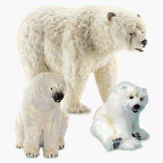 Hansa Life Size Polar Bear 54" Long Toys & Games