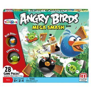 Angry Birds Exclusive Board Game Mega Smash (Age 5 years and up) (Build, launch and destroy with the Angry Birds Mega Smash Board Game) Toys & Games