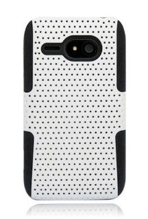 HHI Mesh Plate Duo Shield Case for Kyocera Event   Black/White (Package include a HandHelditems Sketch Stylus Pen) Cell Phones & Accessories