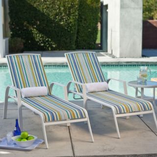 Seagate Poolside Chaise Lounge   Set of 2   Outdoor Chaise Lounges