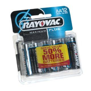 Rayovac 815 12C AA Alkaline Battery   12 Pack Health & Personal Care