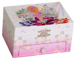 Mele Ashley Musical Dancing Ballerina Jewelry Box   7.8W x 3.3H in.   Girls Jewelry Boxes