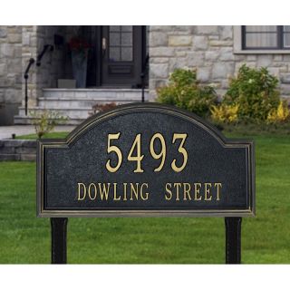 Whitehall Providence Arch 2 line Lawn Mounted Plaque   Address Plaques