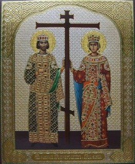 Sts Constantine and Helena   Christian Orthodox Icon Prayer  Prints  