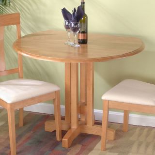 Jofran Honey Oak Round Table and 2 Chairs   Dining Table Sets