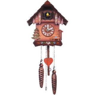 Heart on Pendulum, Evergreen and Wildflower Cuckoo Clock   Cuckoo Clocks