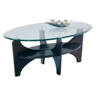 Progressive Furniture Oval Cocktail Table   Espresso   Coffee Tables