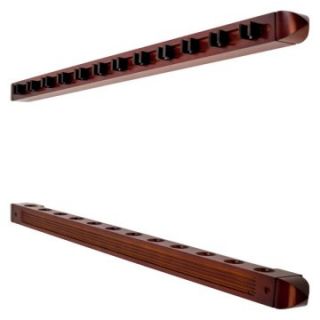 TG 12 Cue Wall Mount Rack with Natural Wood Finish   Pool Table Accessories