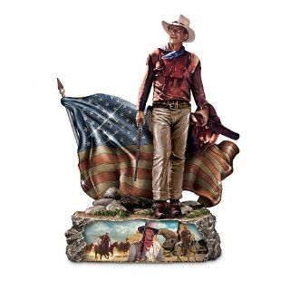 John Wayne Sculpture Trails Of Glory by The Bradford Exchange   Western Cowboy Figurines Collectibles