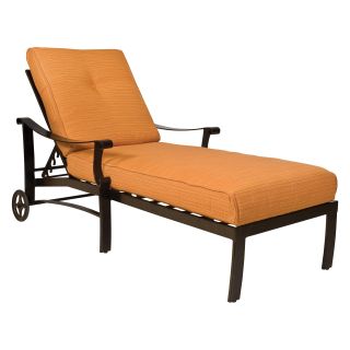 Woodard Bungalow Cushion Adjustable Chaise Lounge   Outdoor Chaise Lounges
