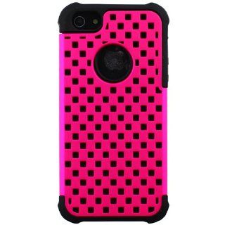 CP IP5P5CHS02 2 In 1 Hybrid Case for iPhone 5   1 Pack   Non Retail Packaging   Magenta/Black Cell Phones & Accessories