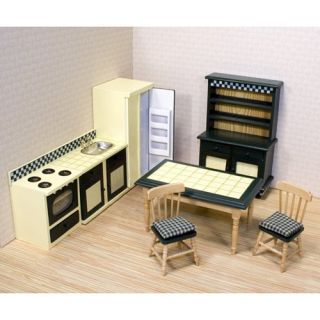 Melissa and Doug Victorian Kitchen Furniture Set   1 in. Scale   Toy Dollhouse Accessories