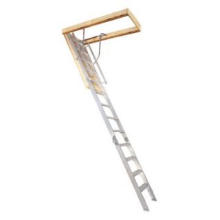 Century 12 ft. Energy Efficient Aluminum Attic Stair   Ladders and Scaffolding