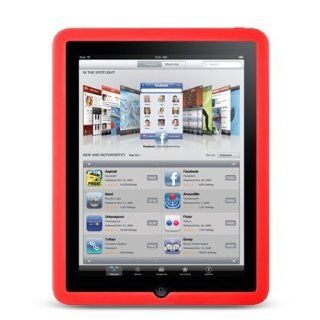 Premium Red Soft Gel Silicone Skin for Apple iPad 16GB, 32GB, 64GB Wi Fi and WiFi + 3G Computers & Accessories