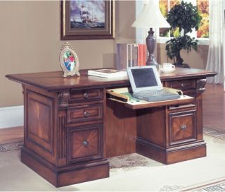 Parker House Huntington Double Pedestal Executive Desk   Desks