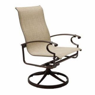 Winston Charleston Sling High Back Swivel Tilt Dining Chair   Set of 2   Chairs