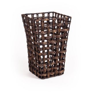 New Rustics Home 16H in. Square Water Hyacinth Basket   Decorative Boxes & Baskets