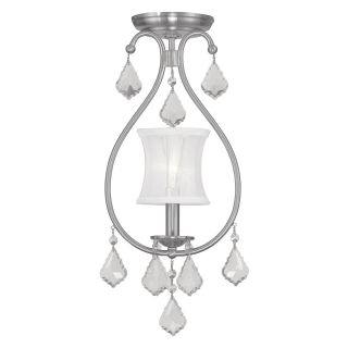Livex Newcastle 6300 91 Ceiling Mount/Chain Hang Light 21H in   Brushed Nickel   Ceiling Lighting