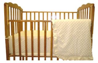 American Baby Company Heavenly Soft Minky Dot 3 Piece Porta Crib Bedding Set   Baby Bedding Sets