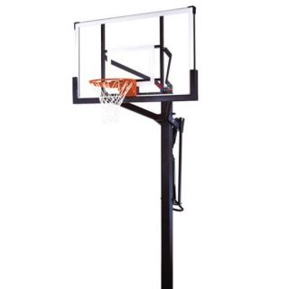 Mammoth 60 Inch Glass Adjustable Inground Basketball System   In Ground Hoops