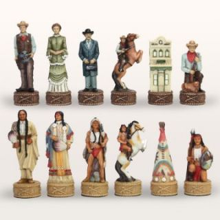 Cowboys and Indians II Chess Pieces   Chess Pieces