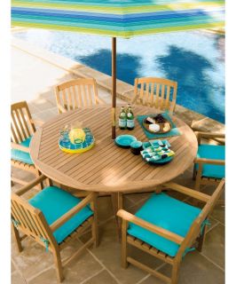 Oxford Garden 67 in. Round Patio Dining Set   Seats 6   Patio Dining Sets